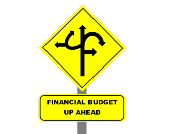 financial budget sign