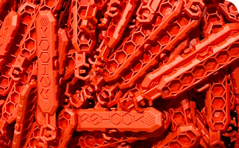 rehook red plastic part