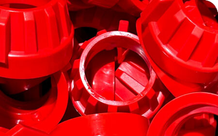 red plastic mould bumpers