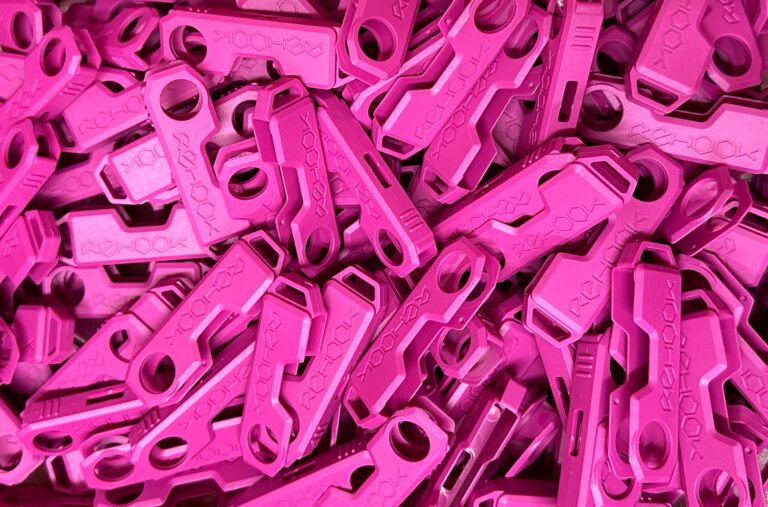 pink plastic injection moulded cycling tools